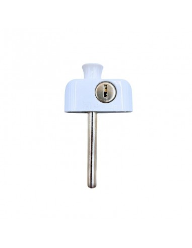 Ασφάλεια μπουτόν αλουμινίου με κλειδί για συρόμενα παράθυρα