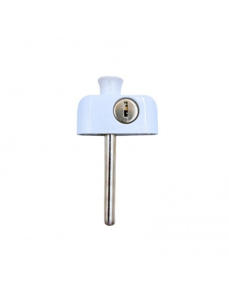 Ασφάλεια μπουτόν αλουμινίου με κλειδί για συρόμενα παράθυρα