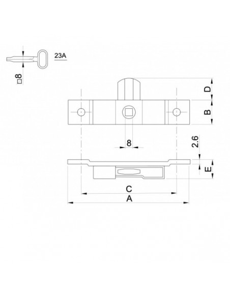 Κλειδαριά μεγάλου τύπου-πόρτπαγκαζ