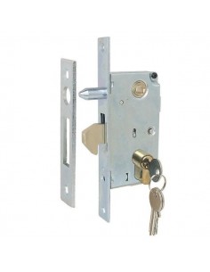 Κλειδαριά γάντζου για συρόμενες πόρτες με κύλινδρο και 3 κλειδιά