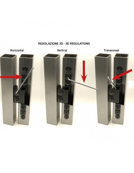 Χωνευτός κρυφός μεντεσές για μεταλλική πόρτα