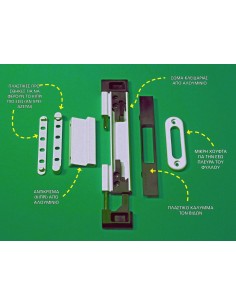 Security lock for sliding doors and windows DOUBLEX CLASSIC CAL 2