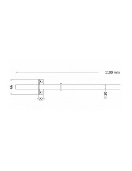CLEVERLOK Stainless Steel Door Bar with Fixed Lens