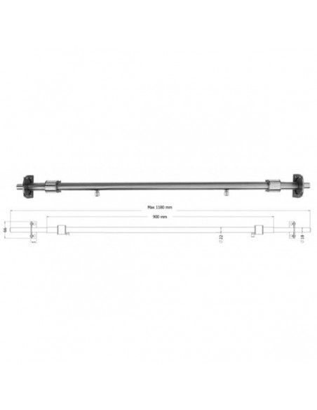 Adjustable safety bar for entry doors of all types cleverlok