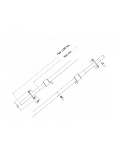Adjustable safety bar for entry doors of all types cleverlok