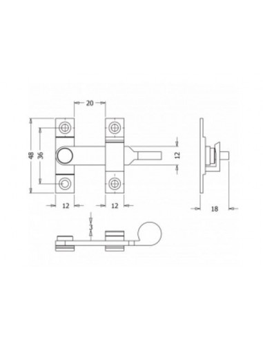 Safety straight brass