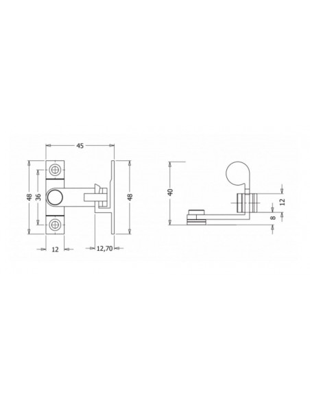 Ασφάλεια γονατιάς Ορειχάλκινη