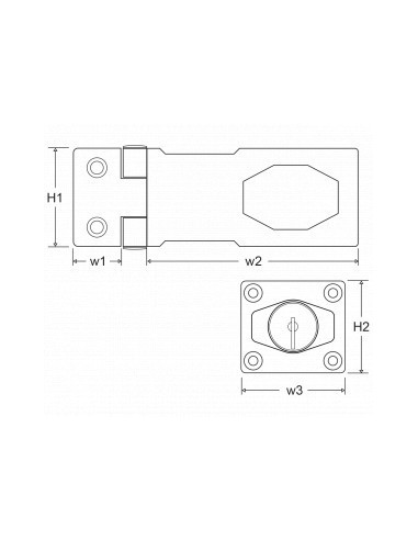 Safety stainless steel brass with lock