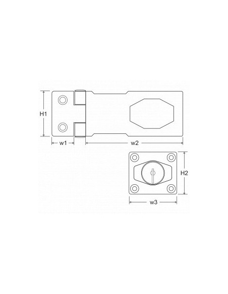 Safety stainless steel brass with lock