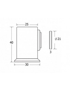 Magnetic Square Floor Stopper  2