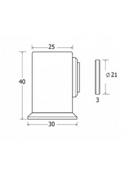 Magnetic Square Floor Stopper 