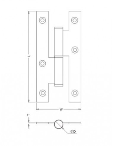 French stainless steel hinges