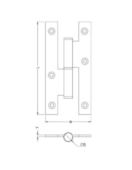French stainless steel hinges