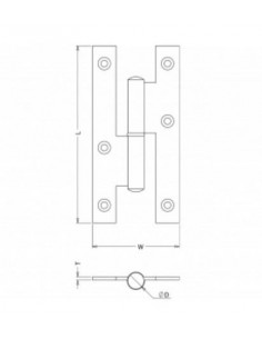 French Hinge Brass 2