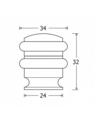 Door stopper In Double Brass Rubber
