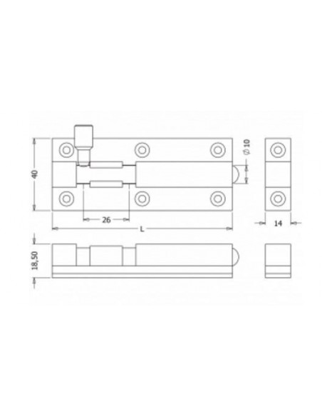 Σύρτης γκρα αλουμινίου