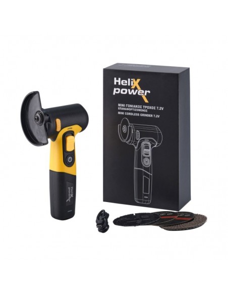 Επαναφορτιζόμενος μίνι γωνιακός τροχός 7,2V