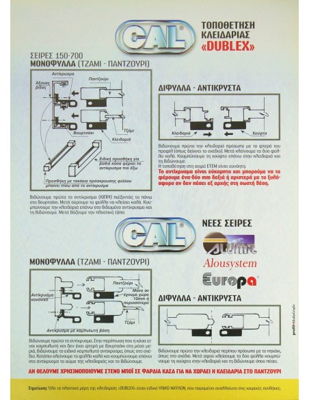 Ασφάλεια ανοιγομένων παραθύρων για την πλευρά των μεντεσέδων
