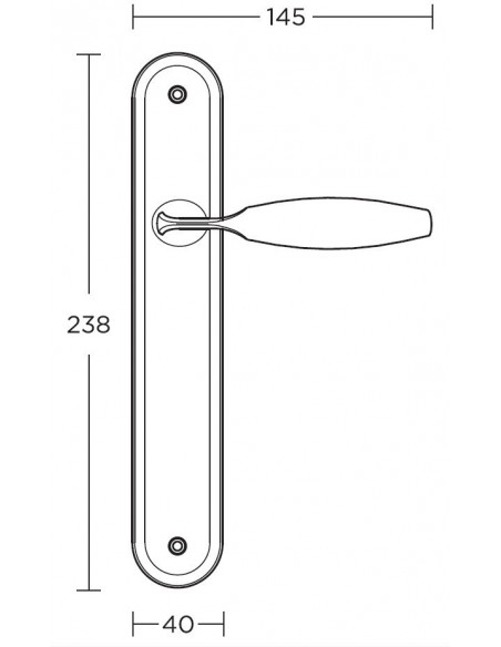 Πόμολο και χειρολαβή για πόρτα Convex σειρά 705