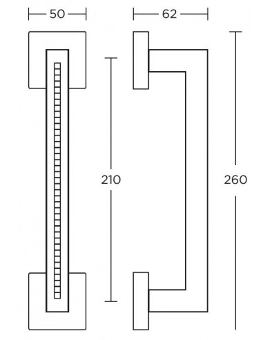 Πόμολο και χειρολαβή για πόρτα Convex σειρά 1015