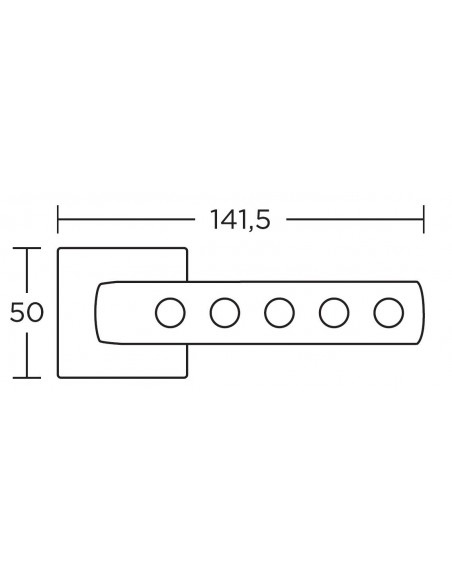 Πόμολο και χειρολαβή για πόρτα Convex σειρά 1355