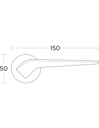 Πόμολο και χειρολαβή για πόρτα Convex σειρά 2405