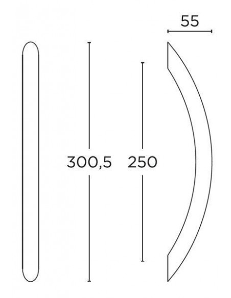 Ορειχάλκινη χειρολαβή σειρά 129