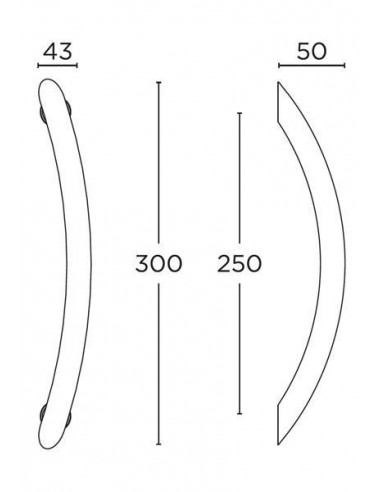 Ορειχάλκινη χειρολαβή σειρά 129S