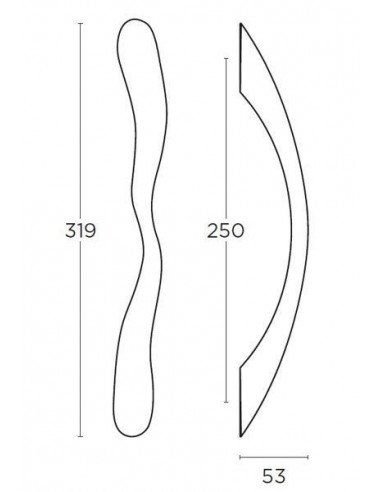 Ορειχάλκινη χειρολαβή σειρά 473