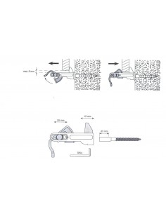 Metal automatic stop bracket for shutter 2